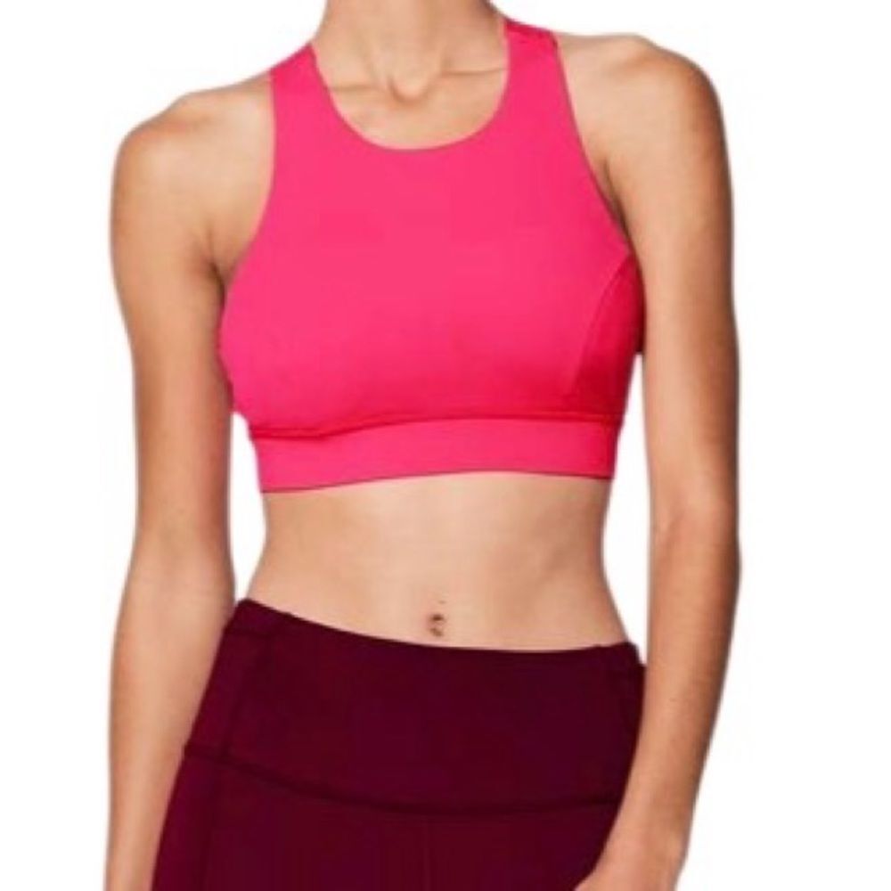 Lululemon Fast Free Bra (Nulux) Razzle Size 6 Sports Bra